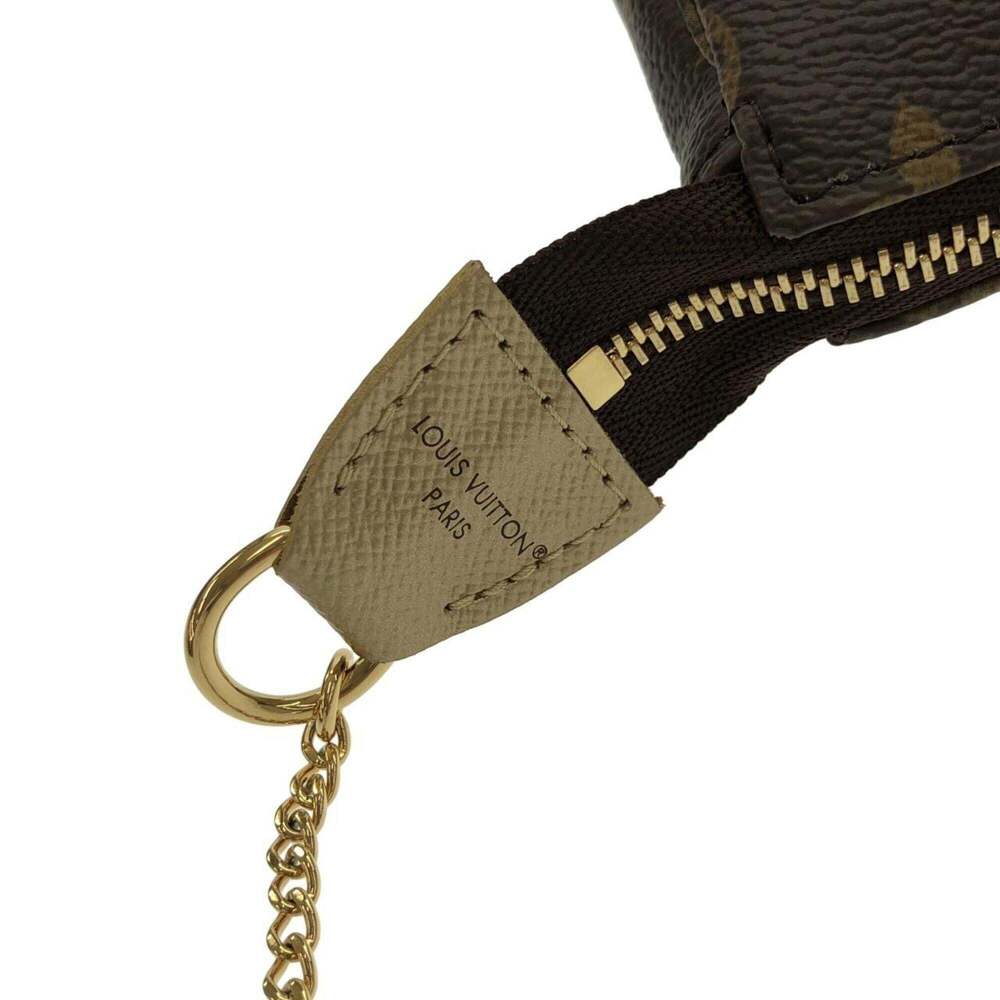 LOUIS VUITTON Authentic Brown Monogram Pochette Pouch - Picture 7 of 10
